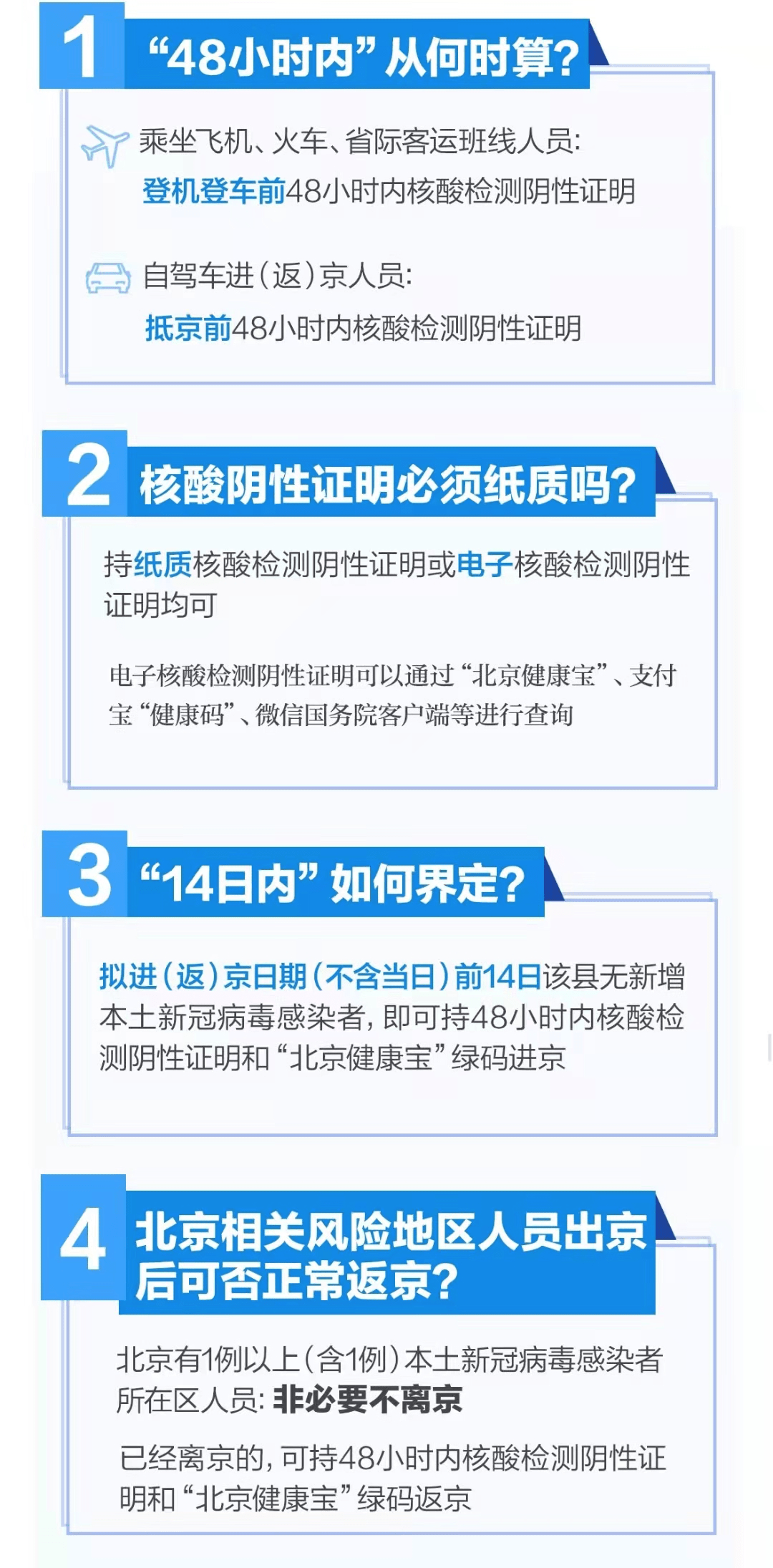 北京进返政策最新解读