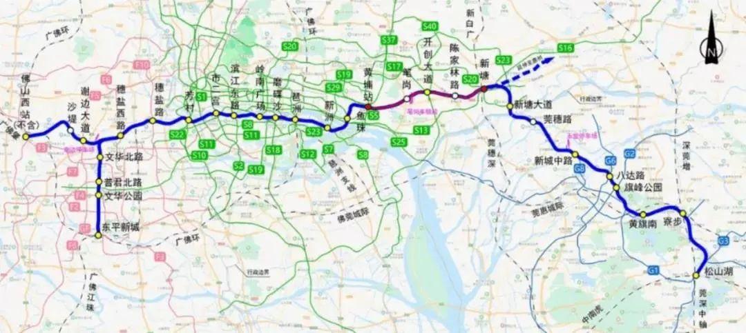 广州地铁12号线最新版线路图揭晓