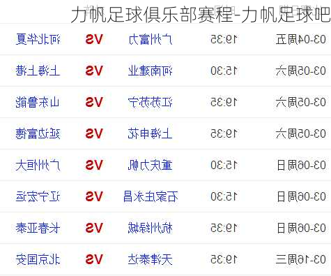 最新动态：力帆足球队最新战况一览